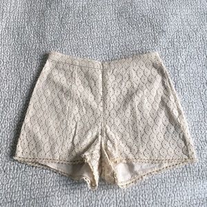 Kimchi Blue Lace High-Waisted Shorts